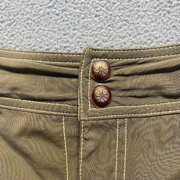Athleta Whatever Tennis Mini Skort Womens  Green Pleated Front Zip Fly Button - Picture 3 of 9